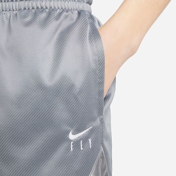 Nike Fly Women's Basketball Shorts Grey Gunsmoke Silver Dri-Fit Size Medium M - Picture 13 of 17